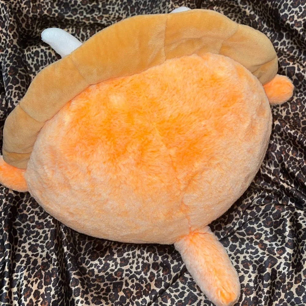 Triceratops Orange Stuffed Animal